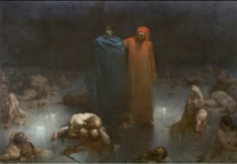 Gustave Doré, Dante et Virgile dans le neuvième cercle de l'Enfer